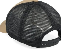 Kids Old Tractor Big Patch Caramel/Black Trucker - Kiddo Cap