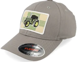 Kids Old Tractor Big Patch Grey Flexfit - Kiddo Cap