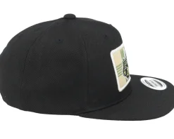 Kids Old Tractor Big Patch Black Snapback - Kiddo Cap