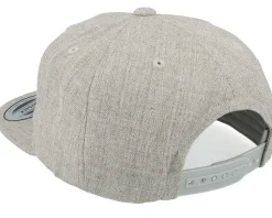 Kids Old Tractor Big Patch Heather Grey Snapback - Kiddo Cap