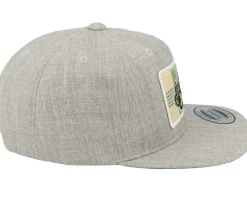 Kids Old Tractor Big Patch Heather Grey Snapback - Kiddo Cap