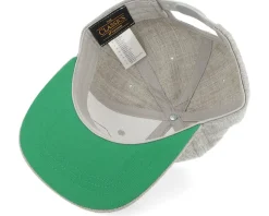 Kids Old Tractor Big Patch Heather Grey Snapback - Kiddo Cap