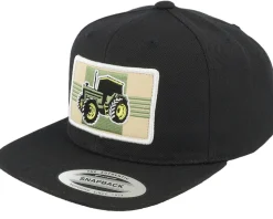 Kids Old Tractor Big Patch Heather Grey Snapback - Kiddo Cap