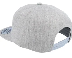 Kids Oliver Engraved Patch Heather Grey Snapback - Kiddo Cap
