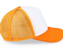 Kids Orange/White Vintage Foam Trucker - Beechfield