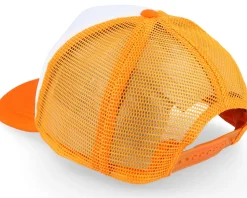 Kids Orange/White Vintage Foam Trucker - Beechfield