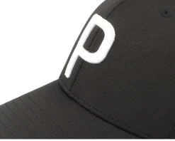Kids P Cap Black/White Glow Adjustable - Puma