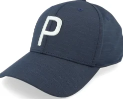 Kids P Cap Navy Blazer/Ash Gray Adjustable - Puma