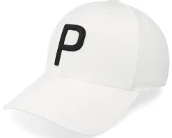 Kids P Cap White Glow/Black Adjustable - Puma