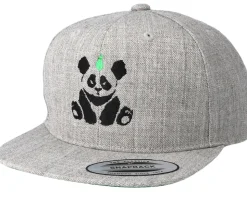 Kids Panda Grey Kids Snapback - Kiddo Cap