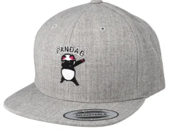Kids Pandab Heather Grey Snapback - Kiddo Cap