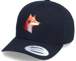 Kids Paper Fox Black Adjustable - Kiddo Cap