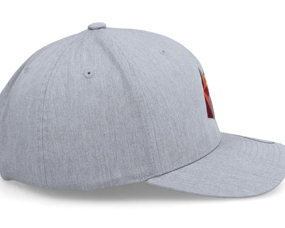 Kids Paper Fox Heather Grey Adjustable - Kiddo Cap
