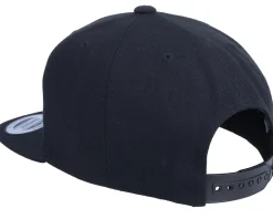 Kids Paper Fox Patch Black Snapback - Kiddo Cap