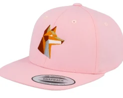 Kids Paper Fox Pink Snapback - Kiddo Cap