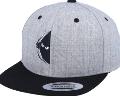 Kids Peeping Monster Heather/Black Snapback - Kiddo Cap