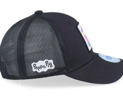 Kids Peppa And George Smile Black Trucker - Peppa Pig