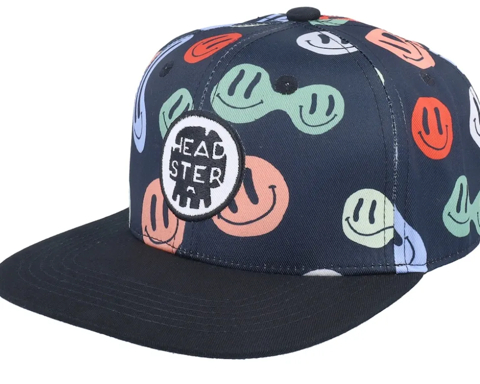 Kids Peppy Black Snapback - Headster