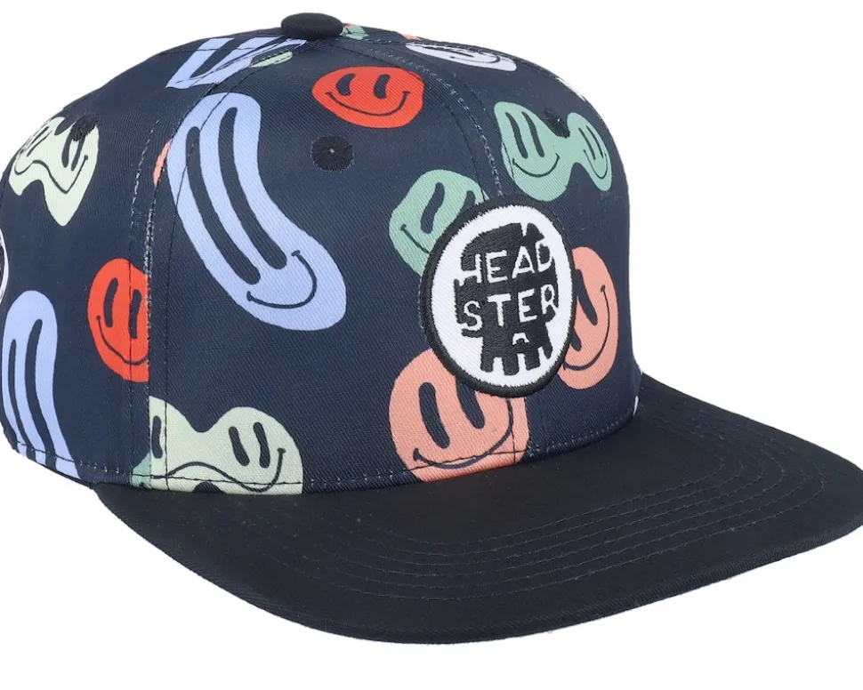 Kids Peppy Black Snapback - Headster
