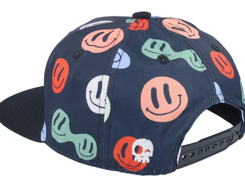 Kids Peppy Black Snapback - Headster