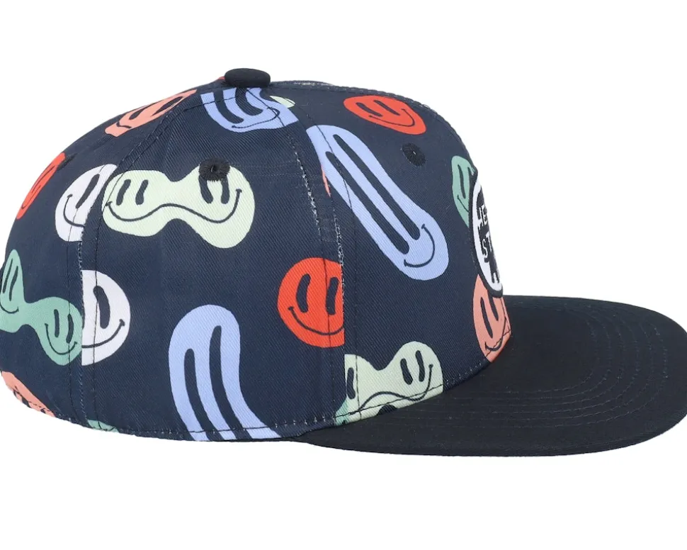 Kids Peppy Black Snapback - Headster