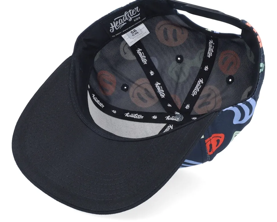 Kids Peppy Black Snapback - Headster