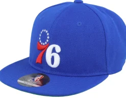 Kids Philadelphia 76ers Logo Flatbrim Blue Snapback - Outerstuff