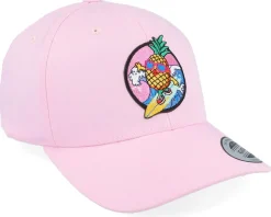 Kids Pineapple Surfer Summer Pink Adjustable - Kiddo Cap