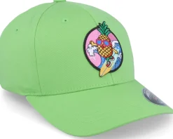 Kids Pineapple Surfer Summer Green Flexfit - Kiddo Cap