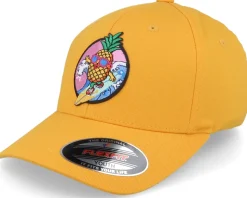 Kids Pineapple Surfer Summer Yellow Flexfit - Kiddo Cap