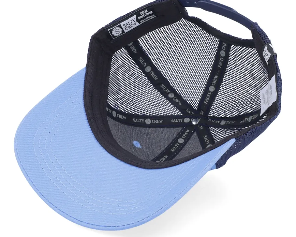 Kids Pinnacle Boys Retro Marine Blue Trucker - Salty Crew