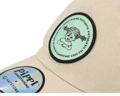 Kids Pippilotta Stone/Mint Green Dad Cap - Pippi Longstocking