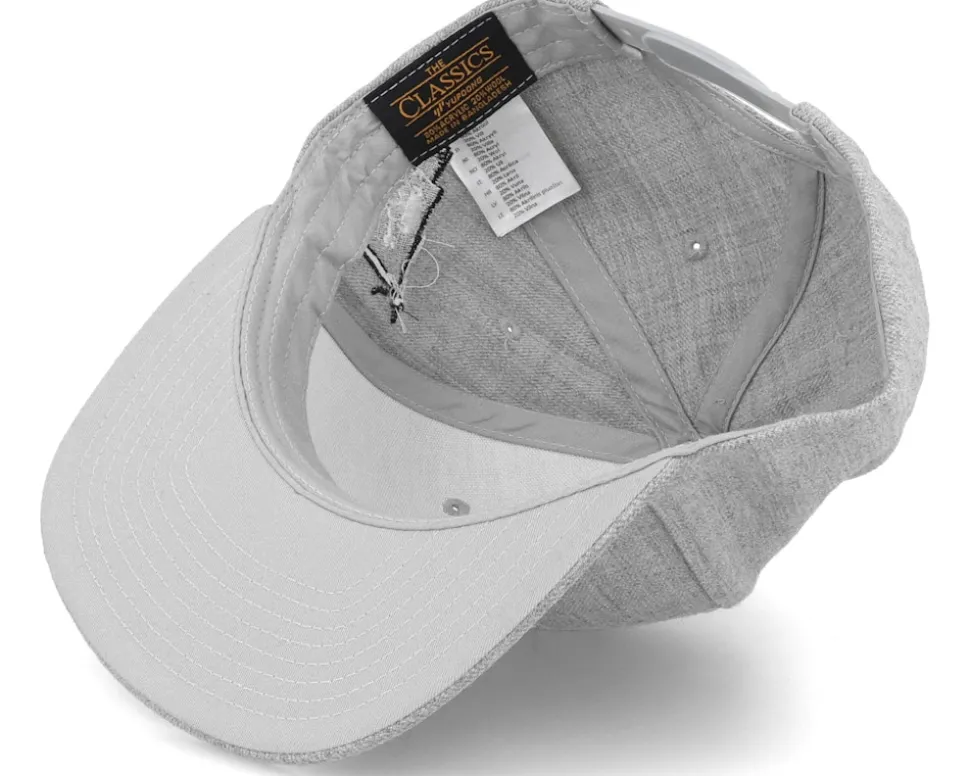 Kids Pirate Flag Side Heather Grey Snapback - Iconic