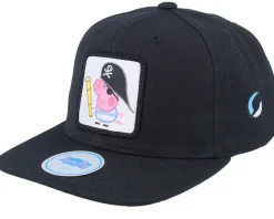 Kids Pirate George Black Snapback - Peppa Pig