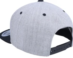 Kids Pirate Logo Heather Grey/Black Snapback - Kiddo Cap