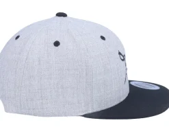 Kids Pirate Logo Heather Grey/Black Snapback - Kiddo Cap