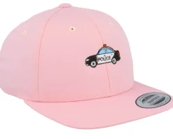 Kids Police Car Pink Snapback - Kiddo Cap