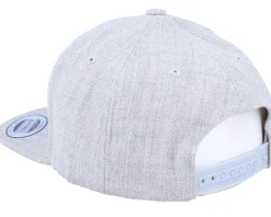 Kids Poop Emoji Heather Grey Snapback - Kiddo Cap
