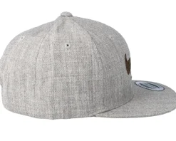 Kids Poopodile Heather Grey Snapback - Kiddo Cap