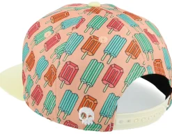 Kids Pop Neon Peaches Pink/Yellow Snapback - Headster