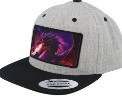 Kids Purple Dragongrey/Black Snapback - Kiddo Cap