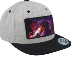 Kids Purple Dragongrey/Black Snapback - Kiddo Cap