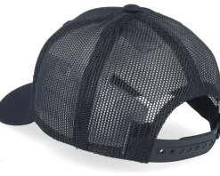 Kids Red Tractor Patch Black Trucker - Kiddo Cap