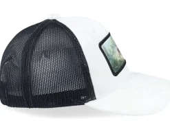 Kids Red Tractor Velvet White/Black A-Frame Trucker - Calza Pennello