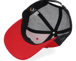 Kids Red Tractor Wide Patch Scarlet/Black Trucker - Kiddo Cap