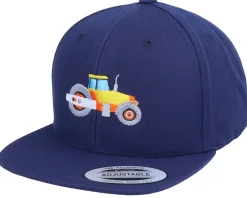 Kids Road Roller Navy Snapback - Kiddo Cap