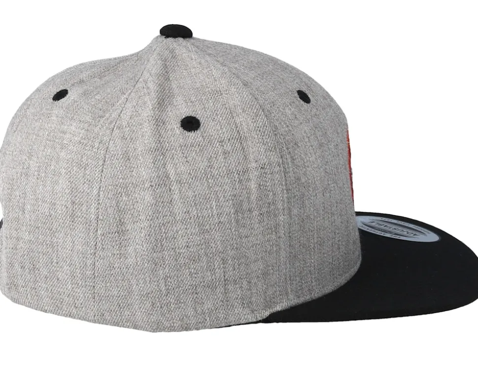 Kids Rocket Roll Grey/Black Snapback - Kiddo Cap