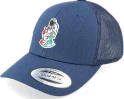 Kids Rocking Horse Astronaut Navy Trucker - Kiddo Cap