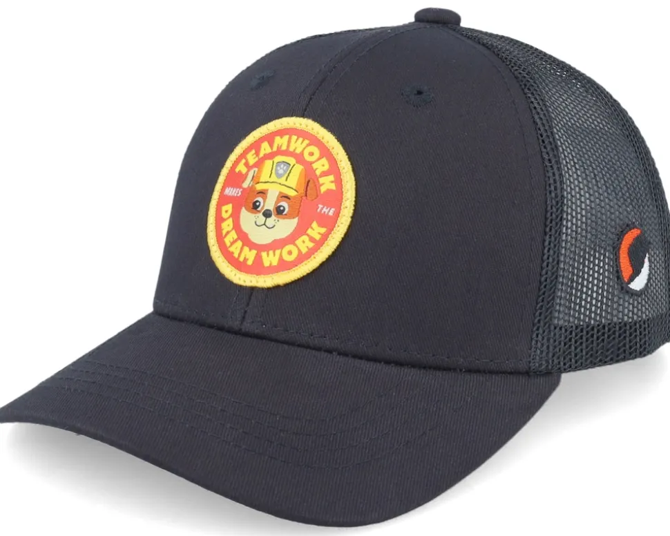 Kids Rubble Teamwork Black Trucker - PAW Patrol