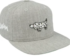 Kids Rufus Heather Grey Snapback - Lilla Spöket Laban